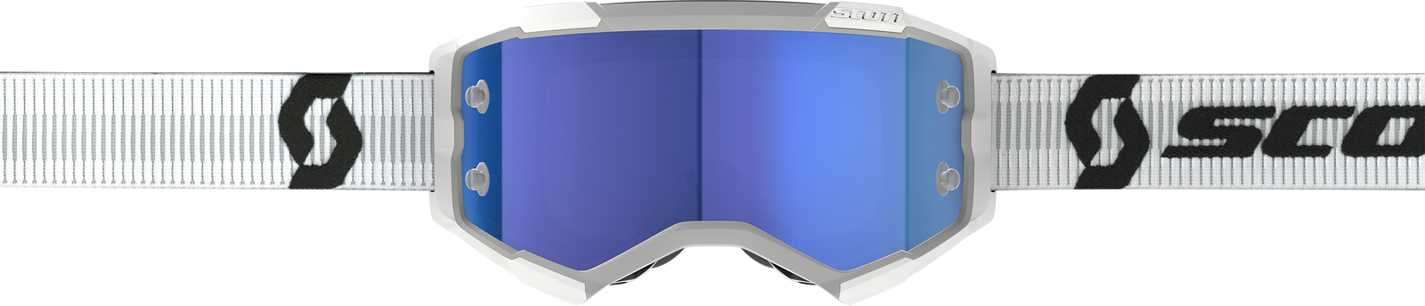 Fury Goggle White Blue Chrome Works