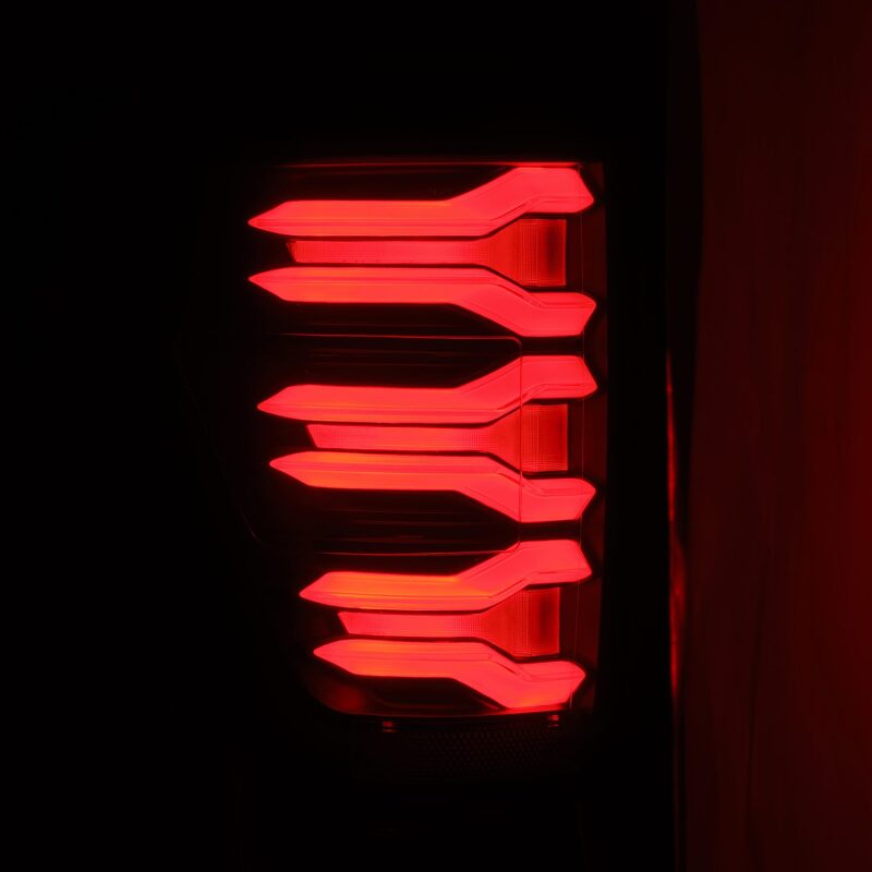 AlphaRex 21-22 Ford F-150 LUXX LED Tailights Black/Red