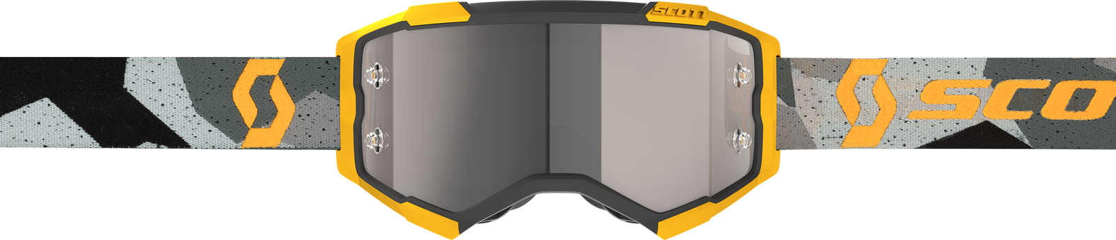 Fury Goggle Camo Grey/Ylw Silver Chrome Works