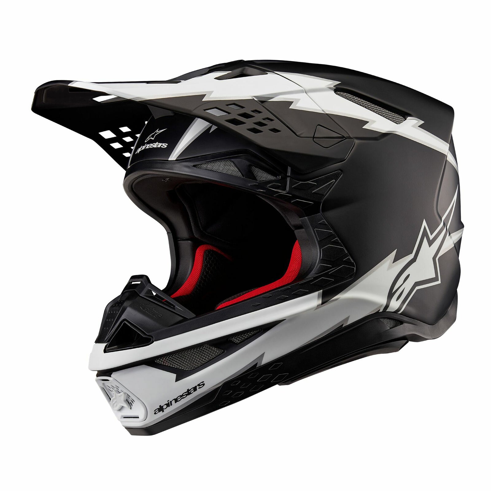 Supertech S M10 Ampress Helmet Black/White Matt 2x