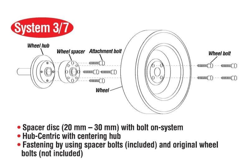 Eibach Pro-Spacer System 8mm Spacer / 5x112 Bolt Pattern / Hub Center 57.1 For 93-05 VW Golf