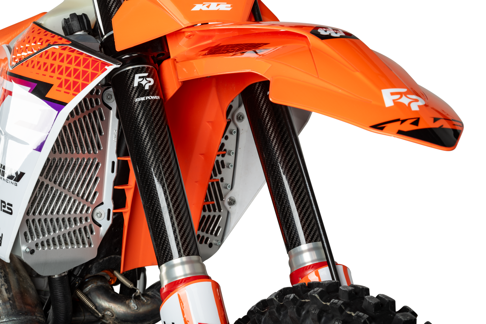 Carbon Fiber Fork Shield Lower 52 Mm X 260 Mm