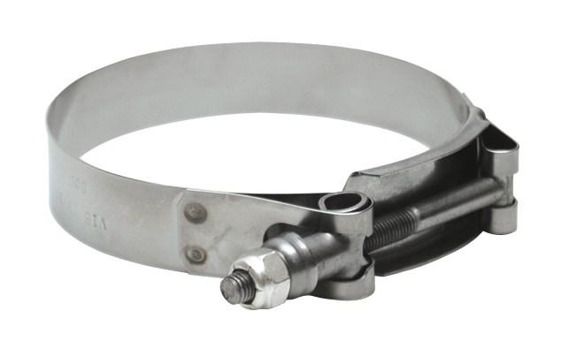 Vibrant SS T-Bolt Clamps Pack of 2 Size Range: 1.25in to 1.60in O.D. For use with 1in I.D. couplings