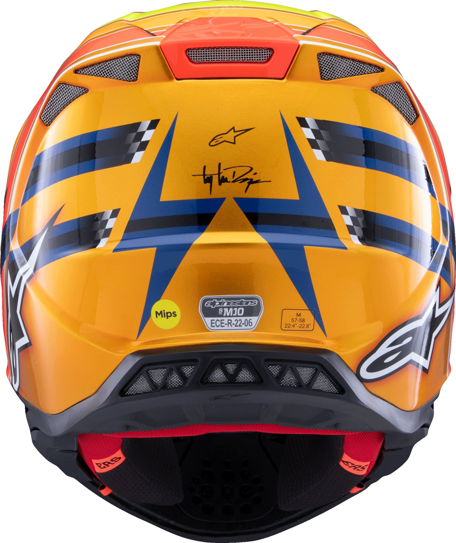 S M10 Tld Edition 25 Helmet Drk Blu/Org/Ylw Fluo/Red Md
