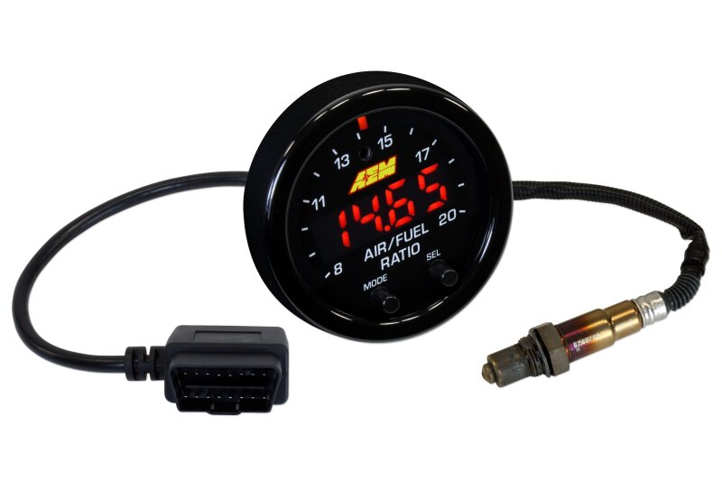 AEM X-Series OBDII Wideband UEGO AFR Sensor Controller Gauge