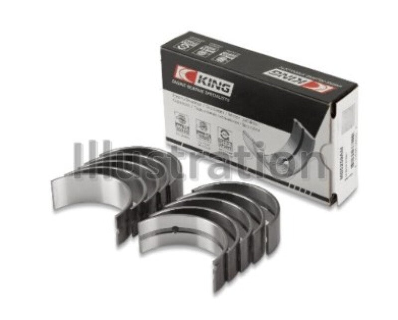 King Engine Bearings Mazda FS-DE L4/FP L4/FS L4 DOHC 16 Valve Main Bearing Set - Size STD