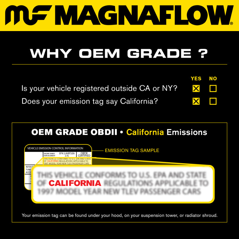 MagnaFlow Direct Fit Catalytic Converter 14-17 Ford Fiesta 1.6L