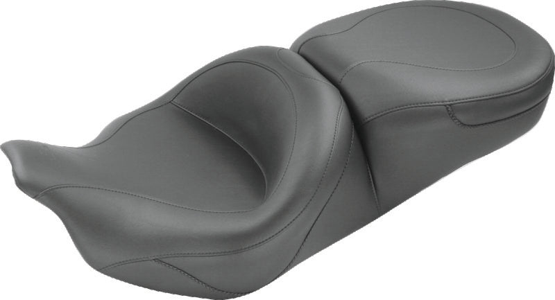 Mustang 08-21 Harley Electra Glide Std, Rd Glide, Rd King, Street Glide Touring 1PC Seat - Black