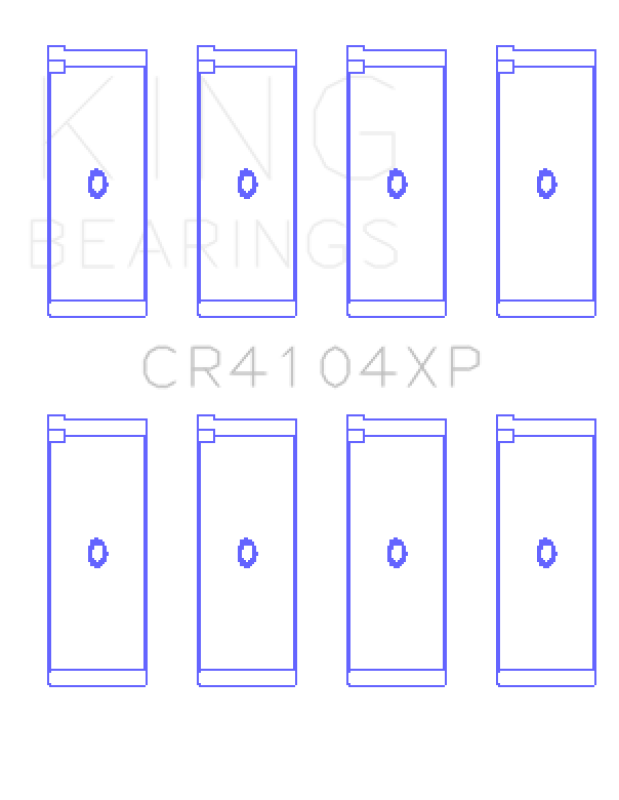 King Engine Bearings Audi/VW 83-03 1.6L/1.8L/2.0L Performance Rod Bearing Set - Size STDX