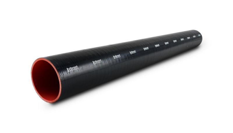 Vibrant 4 Ply Reinforced Silicone Straight Hose Coupling - 1.75in I.D. x 36in long (Black)
