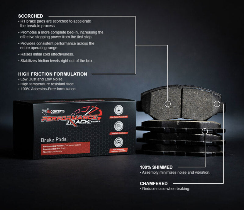 R1 09-20 Nissan 370Z Front Track/Street Brake Pads