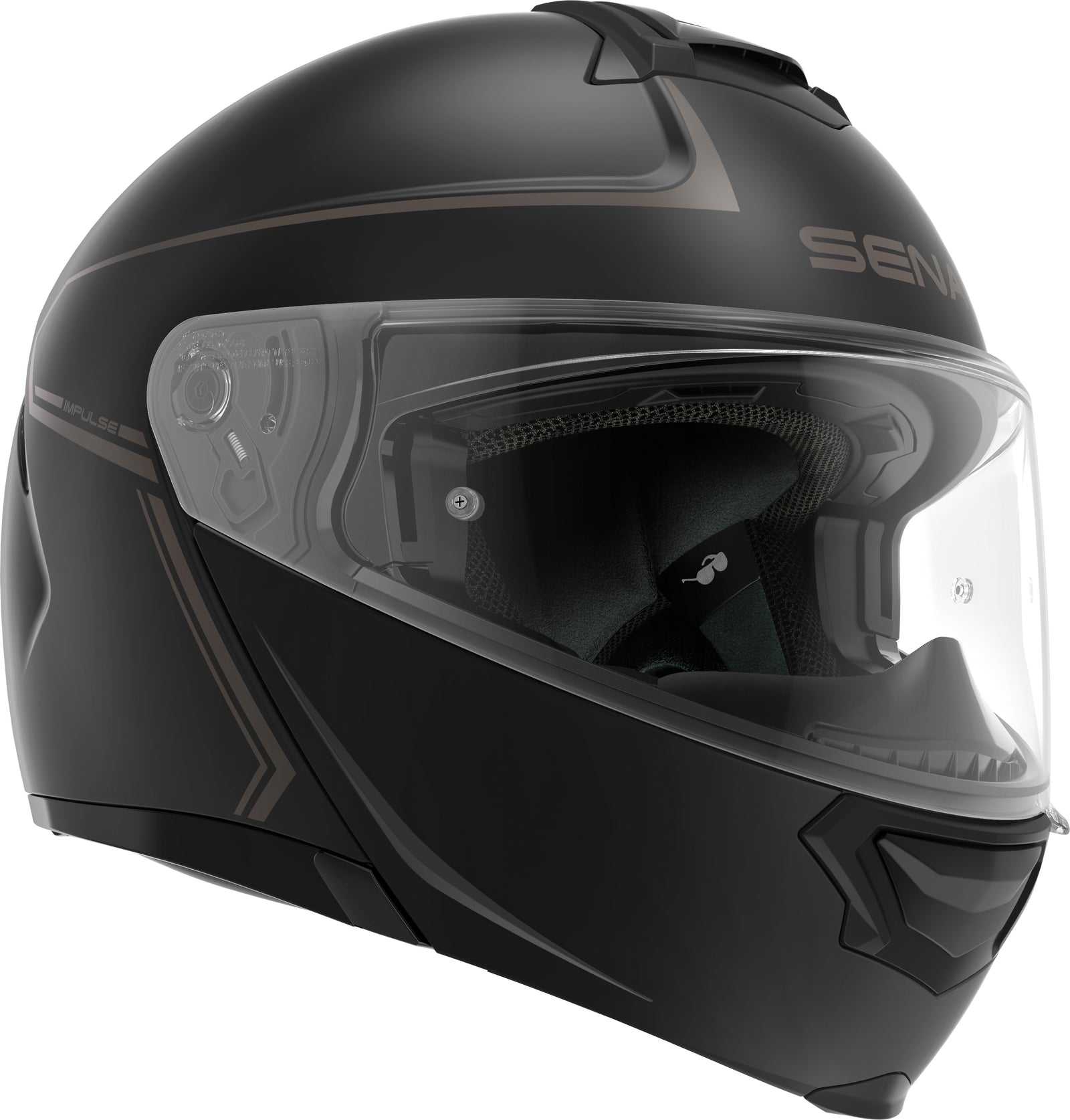 Impulse Flip Up Helmet Matte Black Md