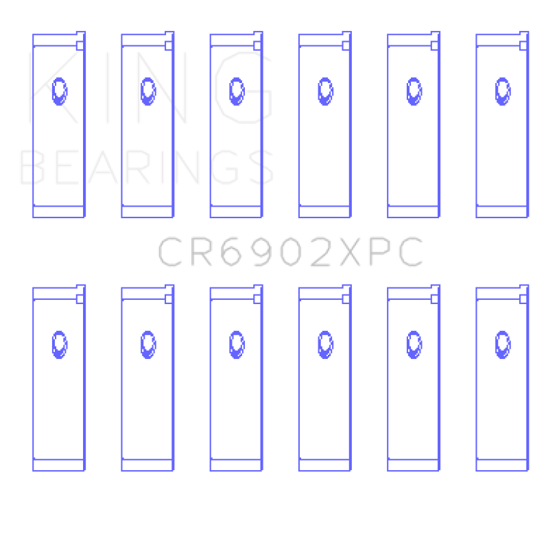 King Engine Bearings Nissan VQ35HR/VQ37VHR/VR30DTT pMaxKote Rod Bearing Set - Size +.5mm