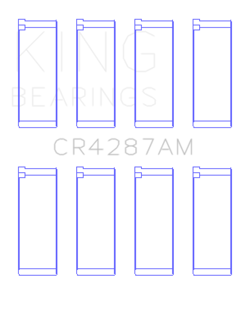 King Engine Bearings Acura B18C1/B18C5 L4/Honda 110CI DOHC Rod Bearing Set - Size STD