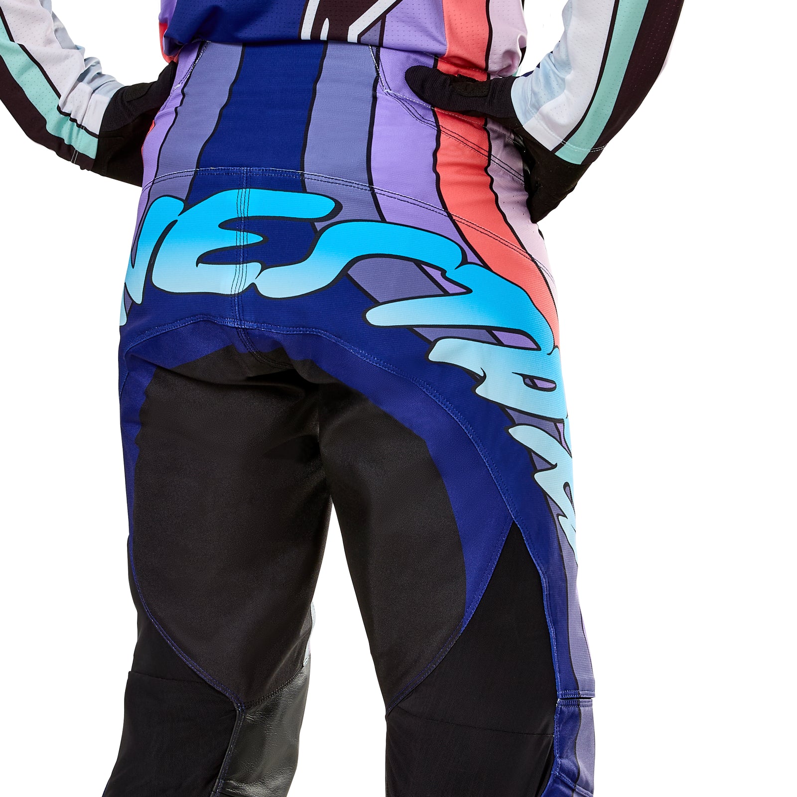 Techstar Le Imperial Pants Double Purple/Blue/Black Sz 38