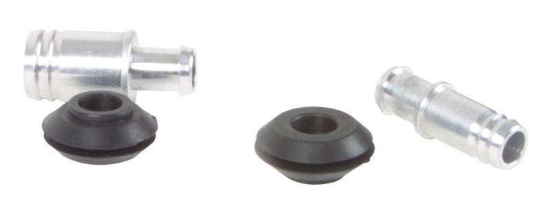 Vibrant 10mm (2/5in) O.D. Aluminum Vacuum Hose Fitting (includes Rubber Grommet)