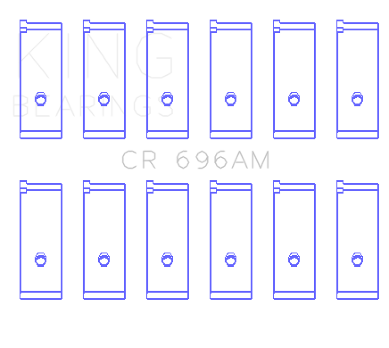 King Engine Bearings Toyota 5ME/5MGE/7MGE/7MGTE Rod Bearing Set - Size +0.25mm