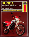 1981-1982 HONDA MB5 Haynes Manual