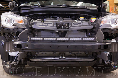 Diode Dynamics 30 In LED Light Bar Single Row Straight - Amber Driving Each Stage Series