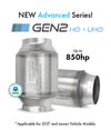 GESI G-Sport 6PK 400 CPSI EPA Compliant 2.5in Inlet/Outlet GEN2 High Output Catalytic Conv Assembly