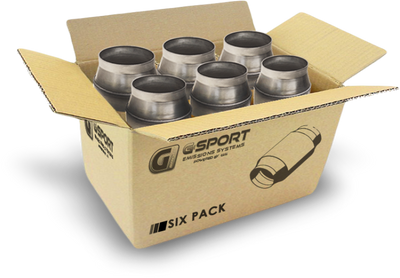 GESI G-Sport 6PK 400 CPSI EPA Approved 4.5inx4.5in GEN2 Ultra High Output Cat Conv - Substrate Only