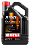 Motul 5L Synthetic Engine Oil 8100 X-CLEAN Gen 2 5W40
