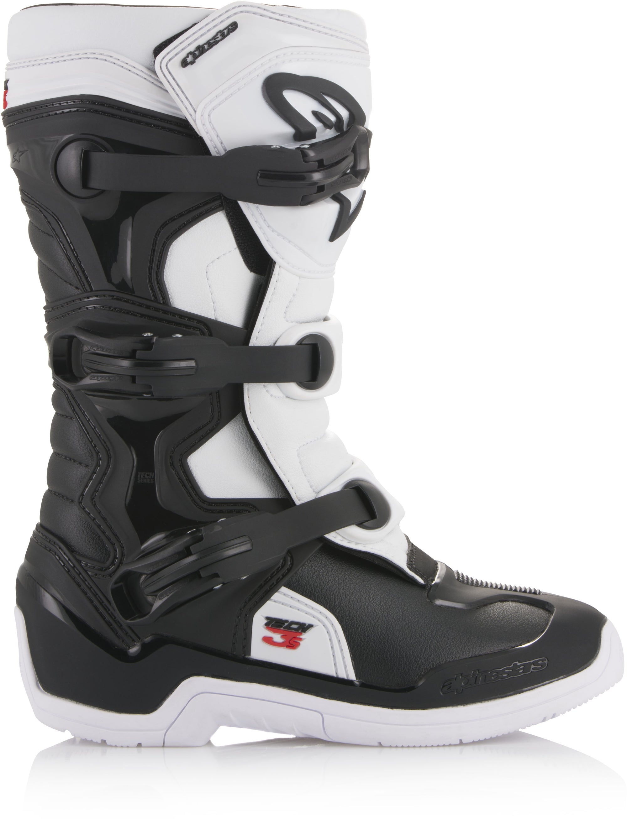 Tech 3s Boots Black/White Sz 06