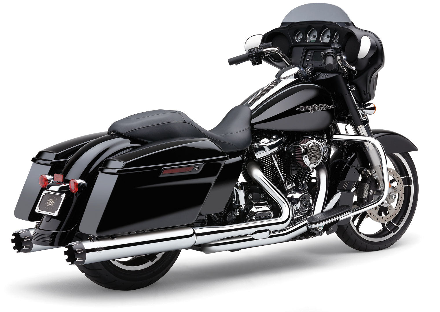 4" Dual Cut Tip Slip On Chrome Flh/Flt 95 16