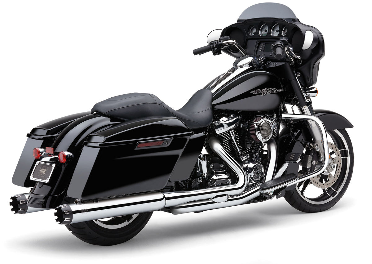 4&quot; Dual Cut Tip Slip On Chrome Flh/Flt 17 22