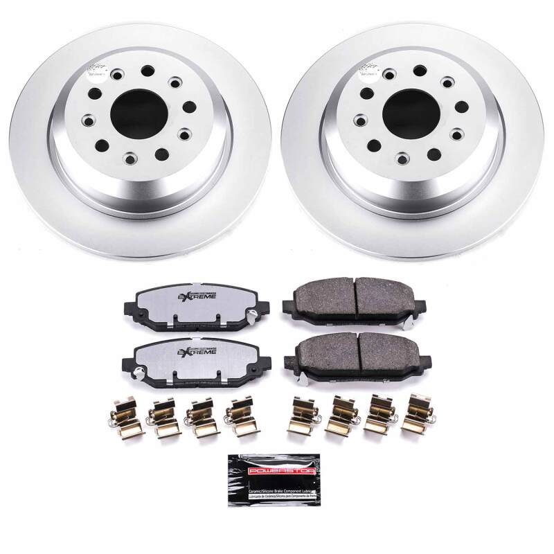 Power Stop 18-25 Jeep Wrangler Rear Z36 Coated Truck &amp; Tow Brake Kit