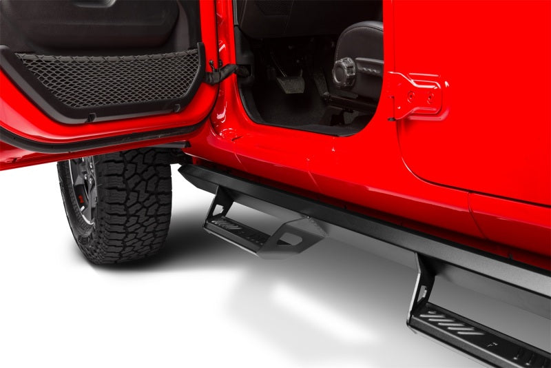 N-Fab Predator Pro Step System 2018 Jeep Wrangler JL 4 Door SUV - Tex. Black