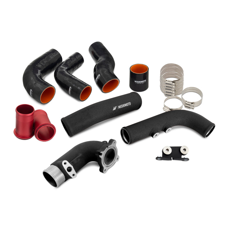 Mishimoto 2023+ Toyota GR Corolla Intercooler & Pipe Kit - Silver Cooler - Black Pipes