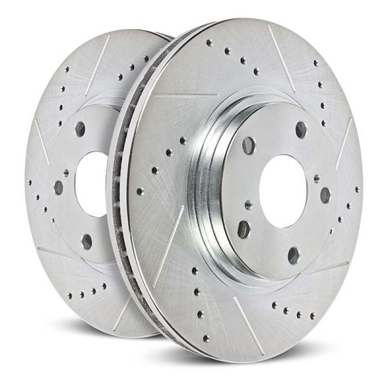 Power Stop 22-24 Ford Maverick Front Drilled &amp; Slotted Rotor (Pair)