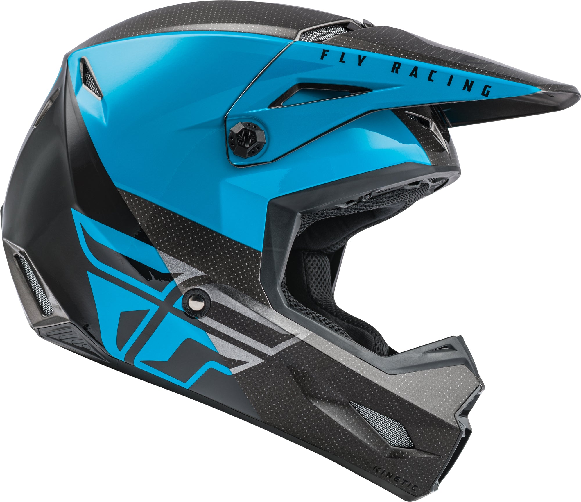Youth Kinetic Straight Edge Helmet Blue/Grey/Black Yl