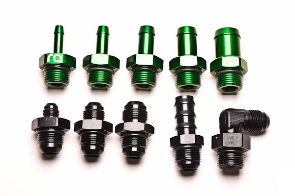 Radium Engineering 10AN Male to 10AN ORB Fitting - Black