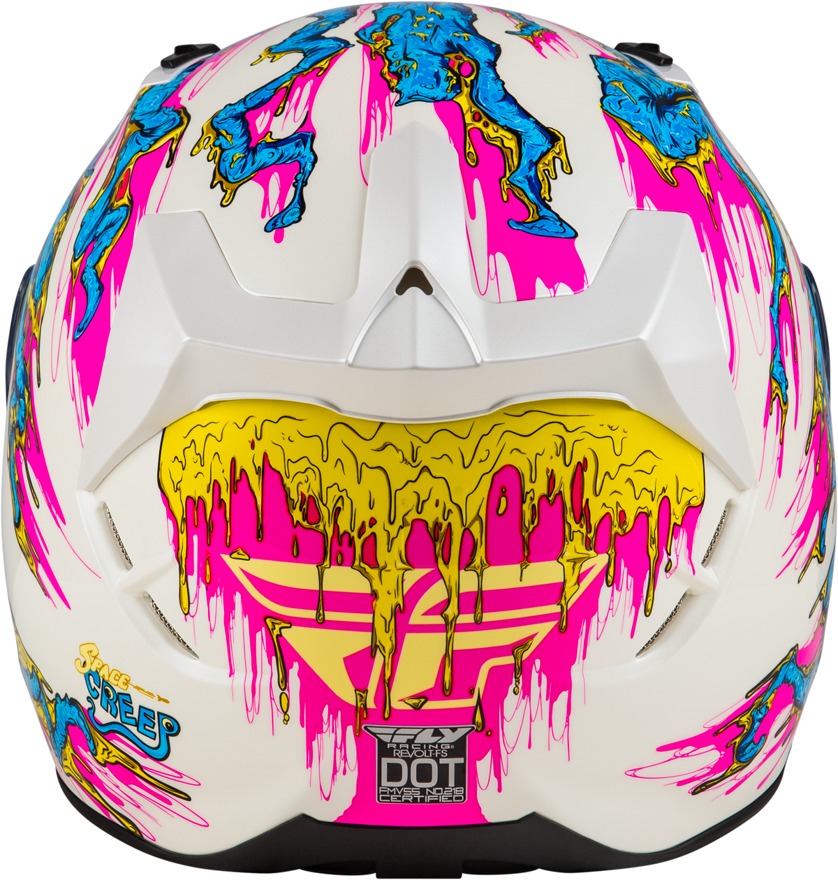Revolt Space Creep Helmet Light Blue/White/Pink Sm