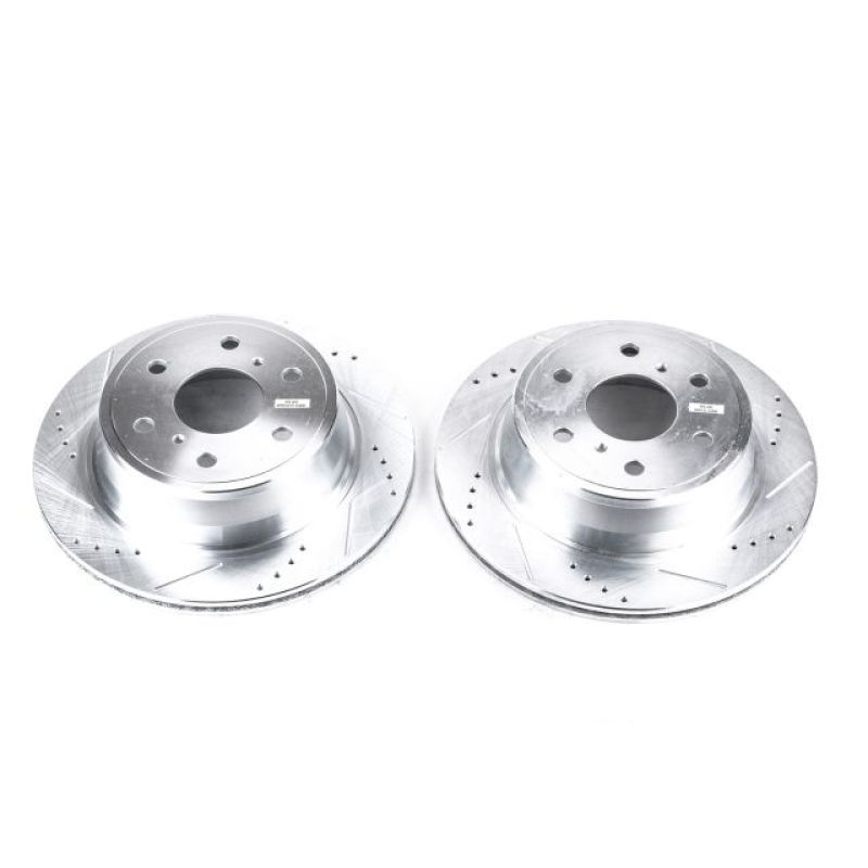 Power Stop 07-18 Chevrolet Silverado 1500 Rear Evolution Drilled &amp; Slotted Rotors - Pair
