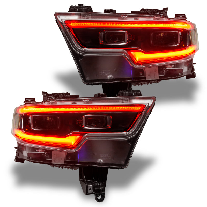 Oracle 19-21 RAM 1500 Projector LED Headlight DRL Kit - RGBW+A w/ 2.0 Controller