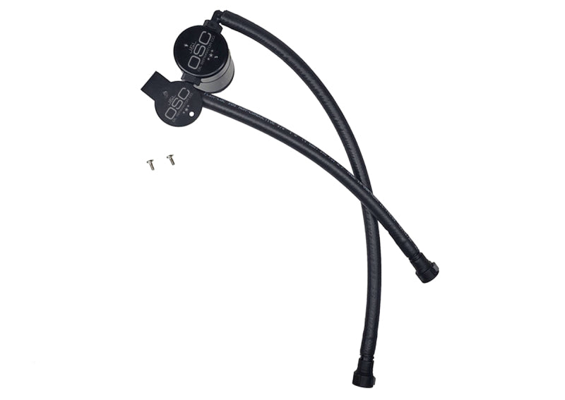 J&amp;L 14-19 Chevrolet Corvette LT1 6.2L Driver Side Oil Separator 3.0 - Black Anodized