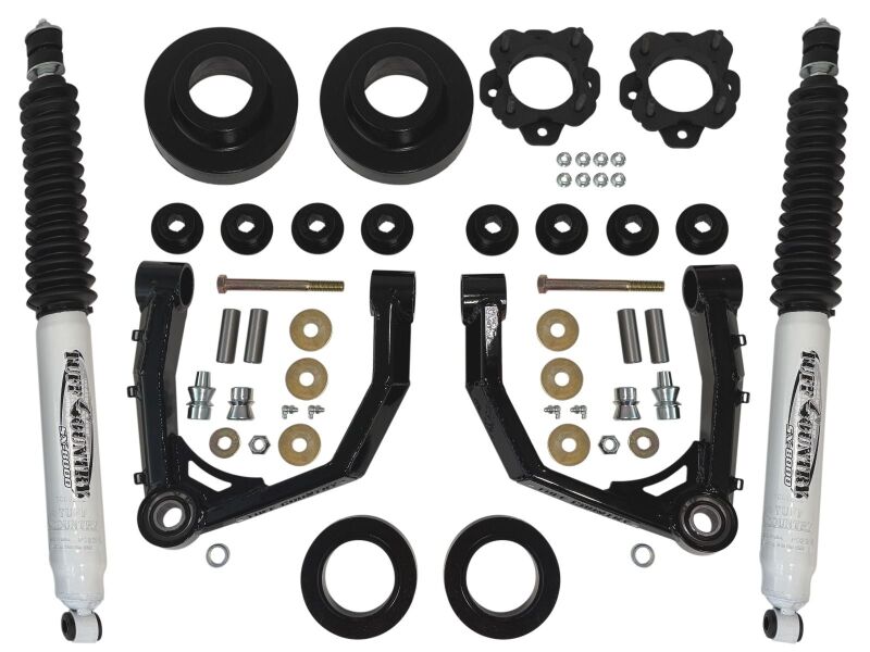 Tuff Country 2022+ Toyota Tundra / 2023+ Sequoia 3in Lift w/ Boxed Uni-Ball Control Arms &amp; Shocks