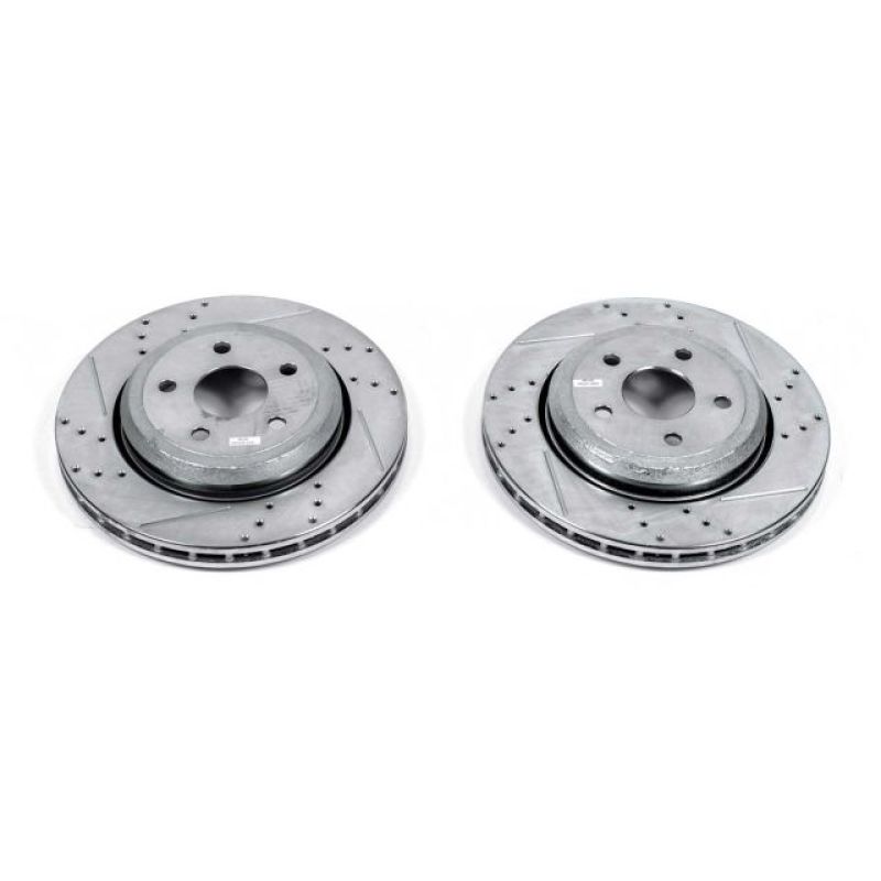 Power Stop 18-19 Dodge Durango Rear Evolution Drilled &amp; Slotted Rotors - Pair