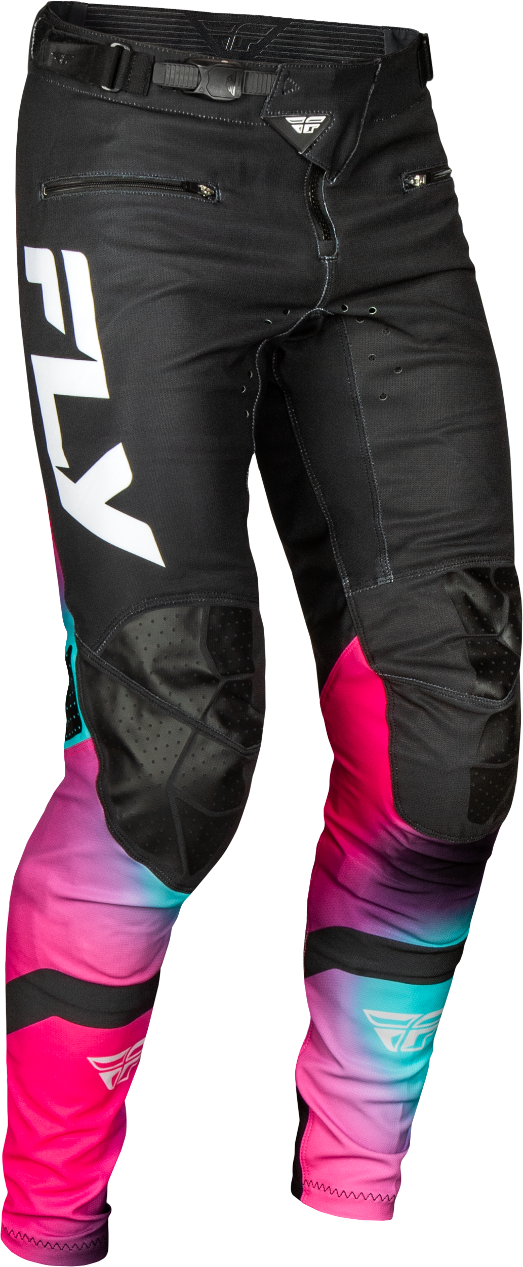 Rayce Bicycle Pant Ca/Ny Fuschia/Black/Teal Sz 24