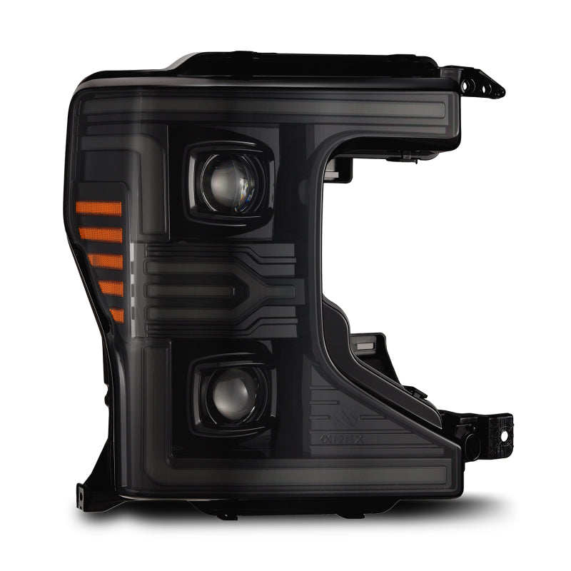 AlphaRex 20-22 Ford F-250/350/450 SD LUXX-Series LED Proj Headlights Alpha-Bk w/Acv Light SS &amp; SBDRL