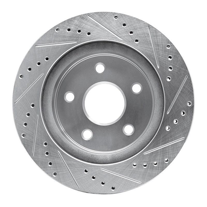 DFC 02-24 Chrysler Aspen Front Left Drilled & Slotted Silver Brake Rotor