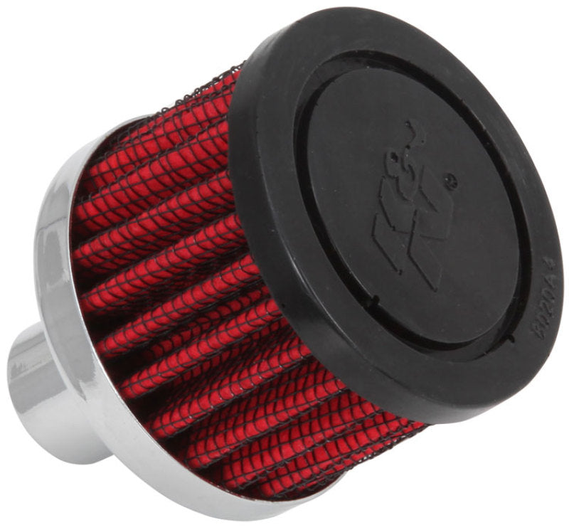 K&amp;N Steel Base Crankcase Vent Filter .75in Vent OD x 2in OD x 1.5in Height