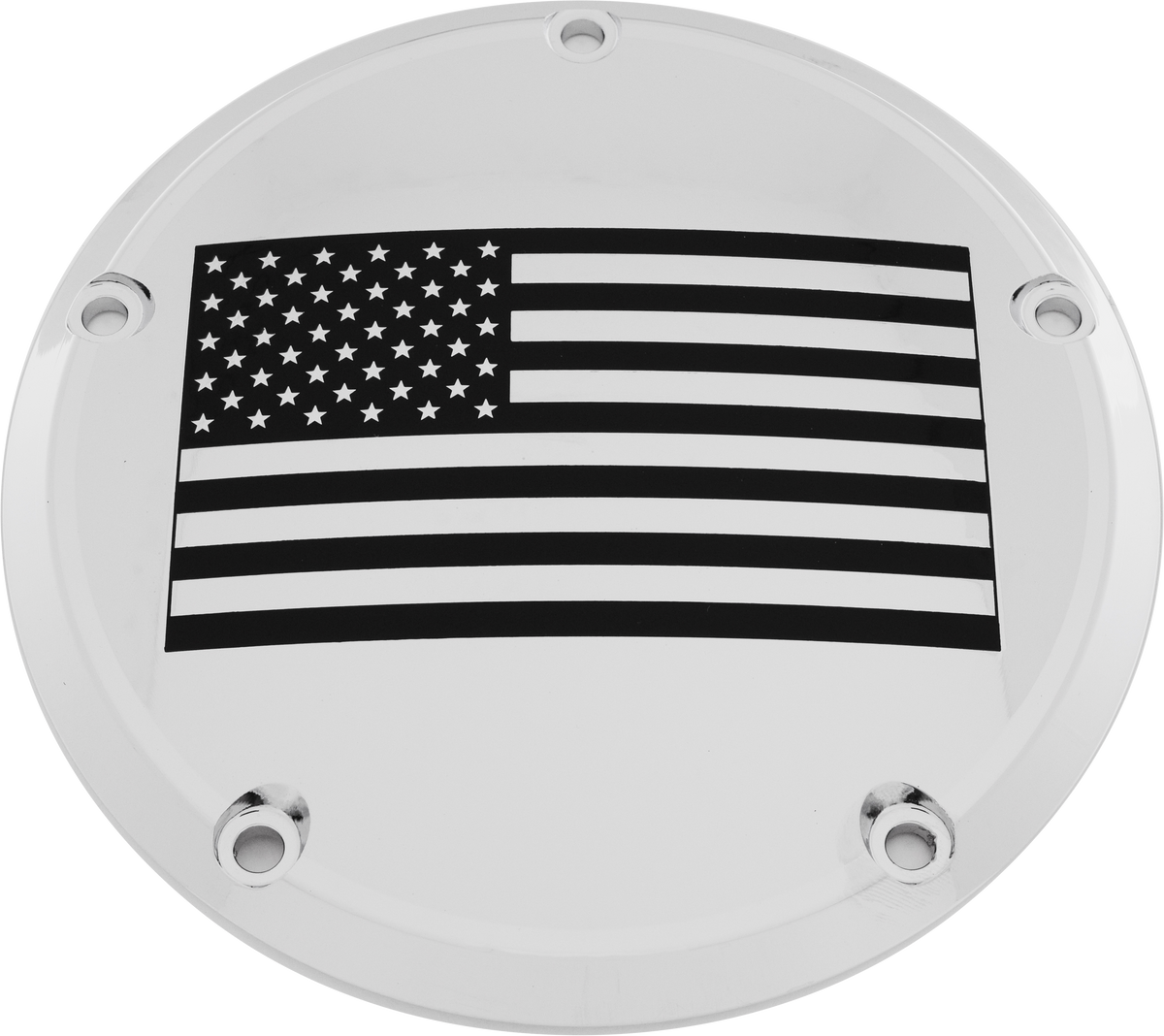 7   M8 Flt/Flh Derby Cover American Flag Chrome