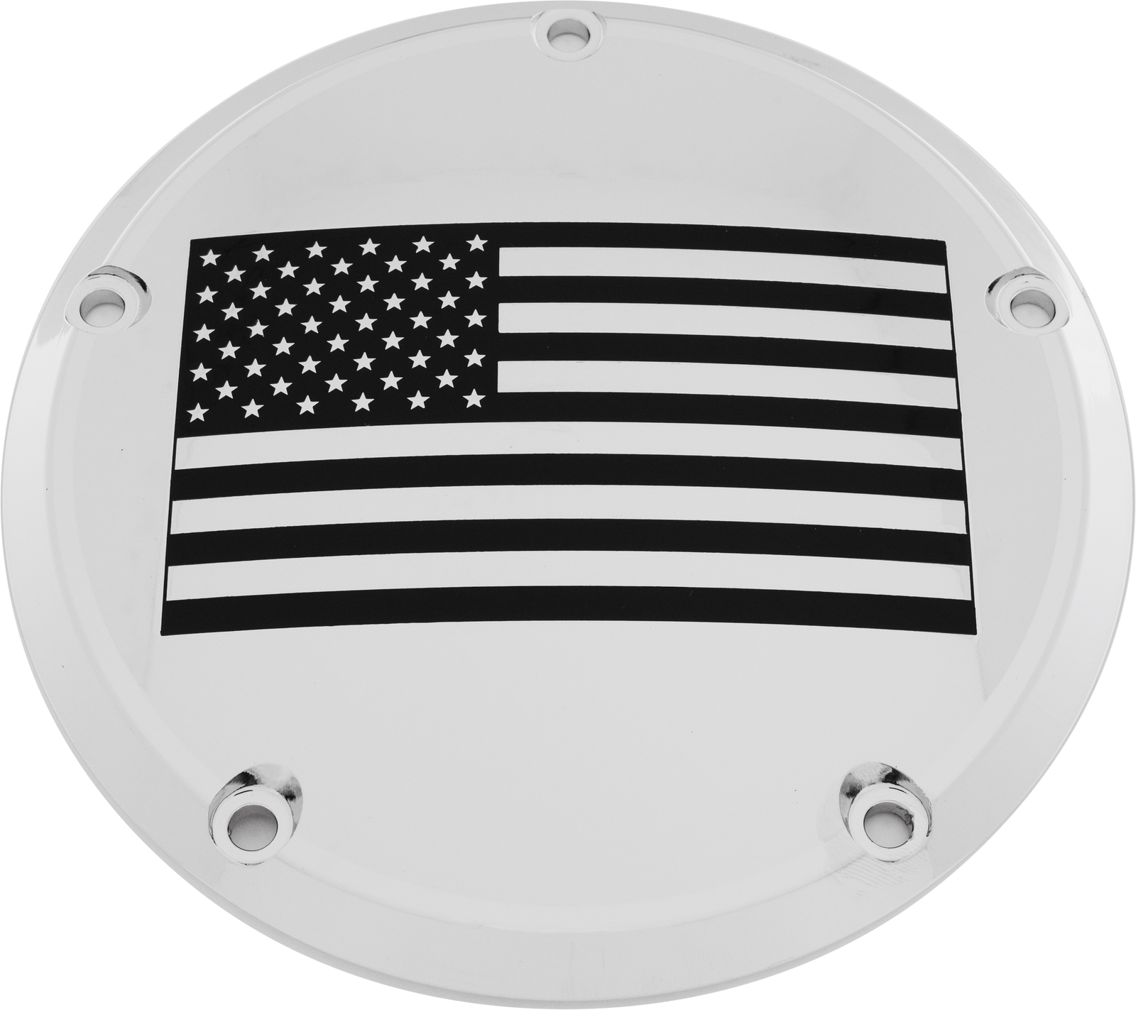 7   M8 Flt/Flh Derby Cover American Flag Chrome