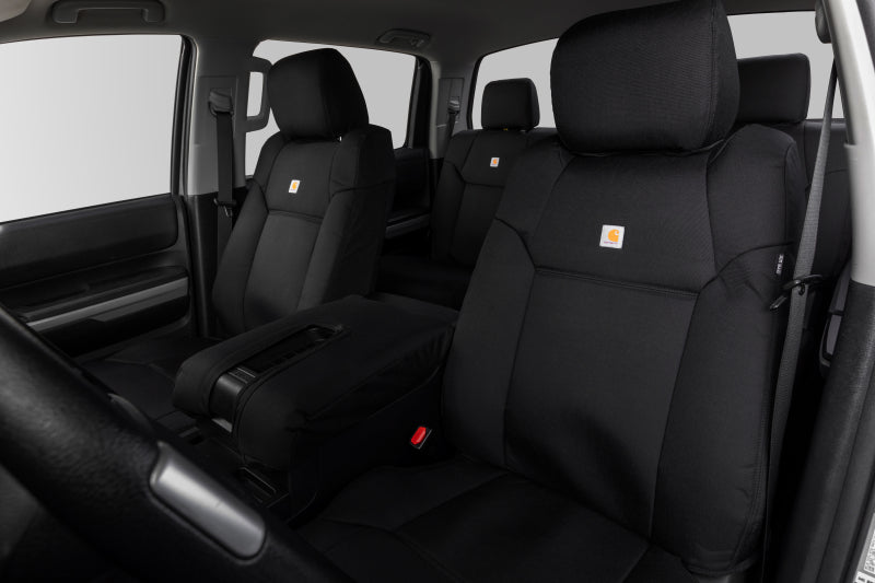 Covercraft 19-24 Chevrolet Silverado Carhartt PrecisionFit Custom Second Row Seat Covers - Blk