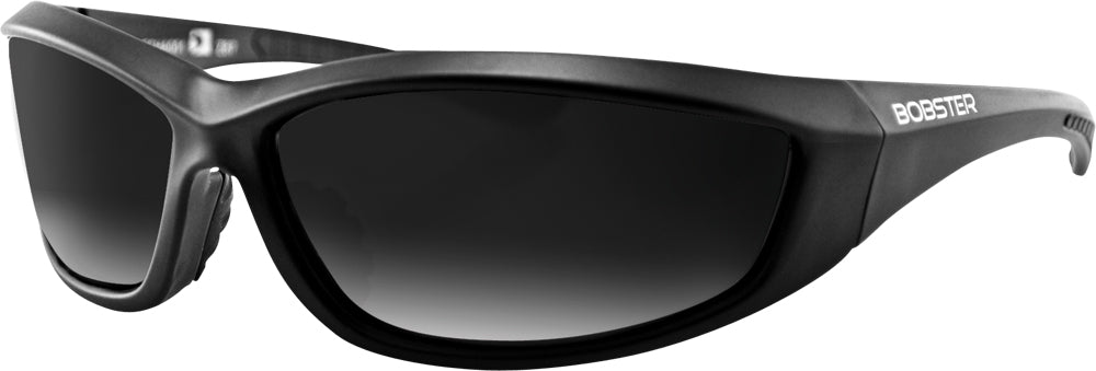 Charger Sunglasses Black W/Smoke Lens