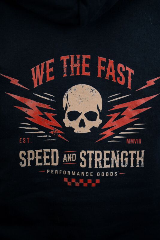 Speed and Strength We the Fast Hoody Black - Small
